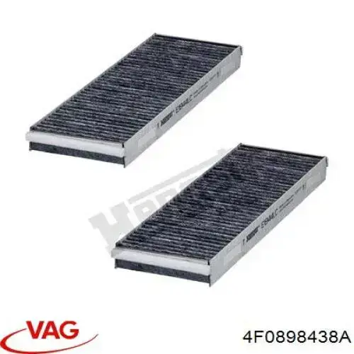 Фільтр повітряний обігрівача VAG 4F0898438A ціна, від 10.42 USD