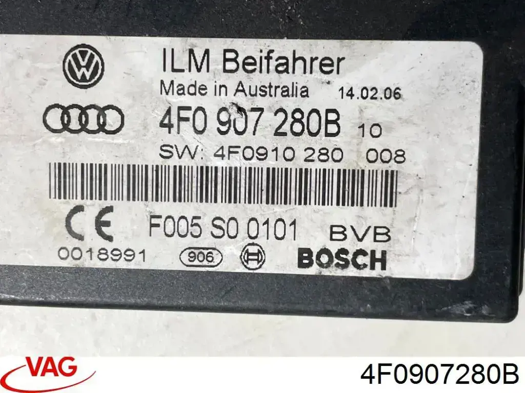 Модуль управління (ЕБУ) бортової мережі VAG 4F0907280B ціна, від 6.33 USD