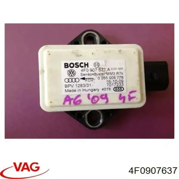 Купити 4F0907637 VAG Датчик поперечного прискорення (ESP)
