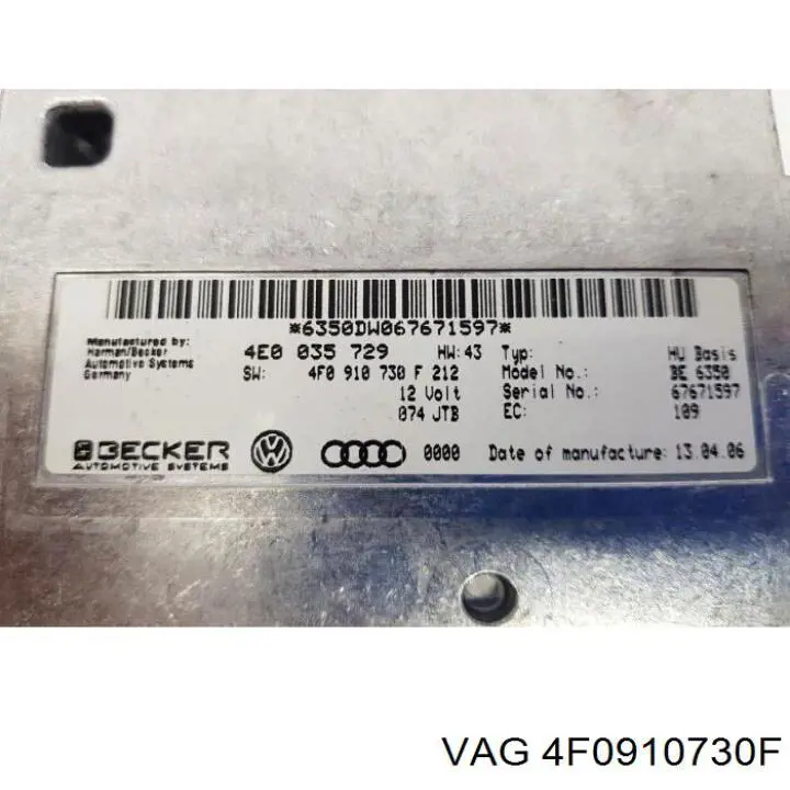 4F0910730F VAG 