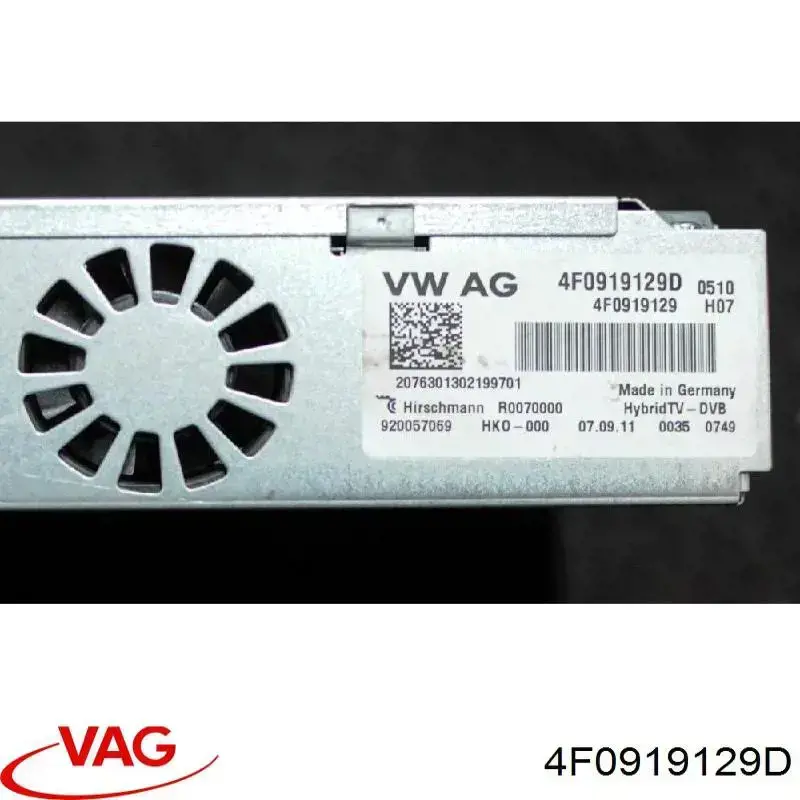  VAG 4F0919129D ціна, від 116.42 USD