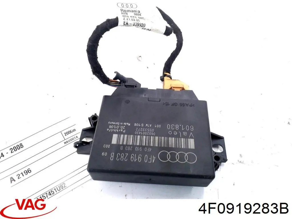 Модуль керування (ЕБУ) парктроніком VAG 4F0919283B ціна, від 25.34 USD