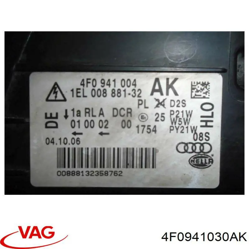 Фара права 4F0941030FF VAG