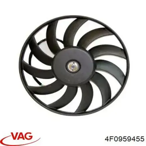 4F0959455 VAG Вентилятор радіатора охолодження, лівий