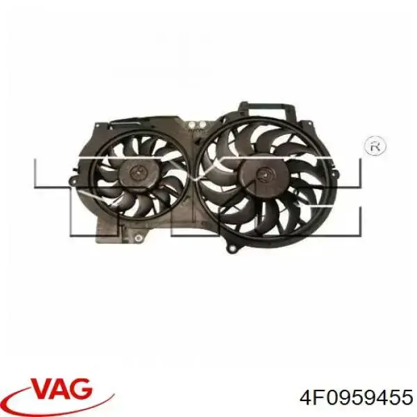 Купити 4F0959455 VAG Вентилятор/крильчатка радіатора охолодження, лівий