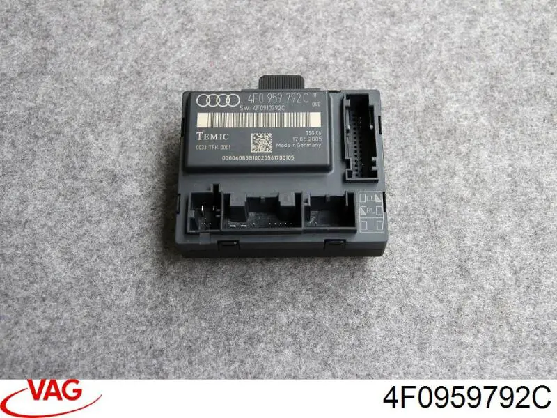 4F0959792C VAG Блок комфорту передніх дверей