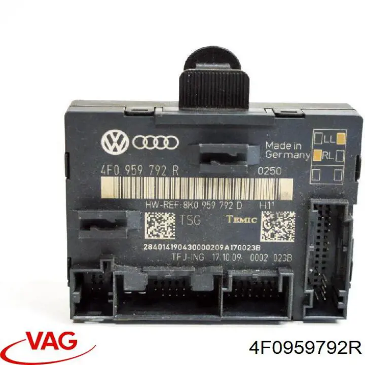 Блок комфорту передніх дверей VAG 4F0959792R ціна, від 6.33 USD