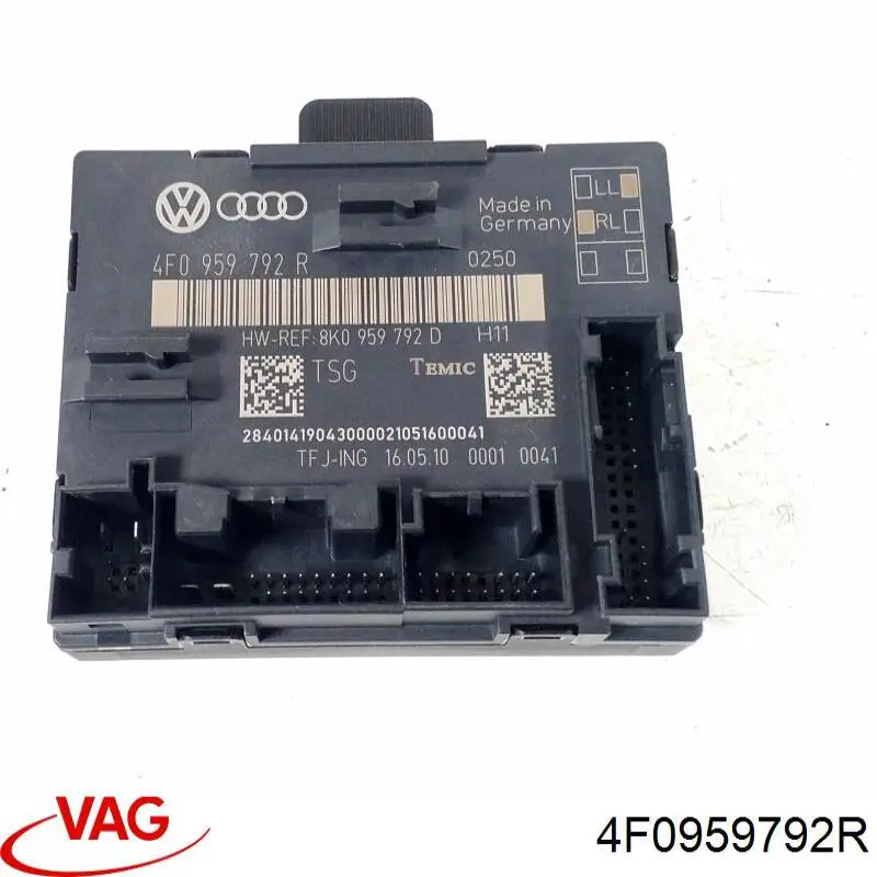 4F0959792R VAG Блок комфорту передніх дверей