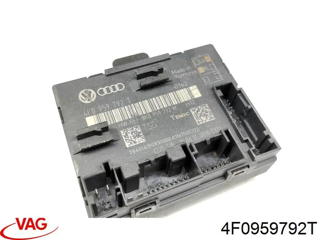 Купити 4F0959792T VAG Блок комфорту передніх дверей