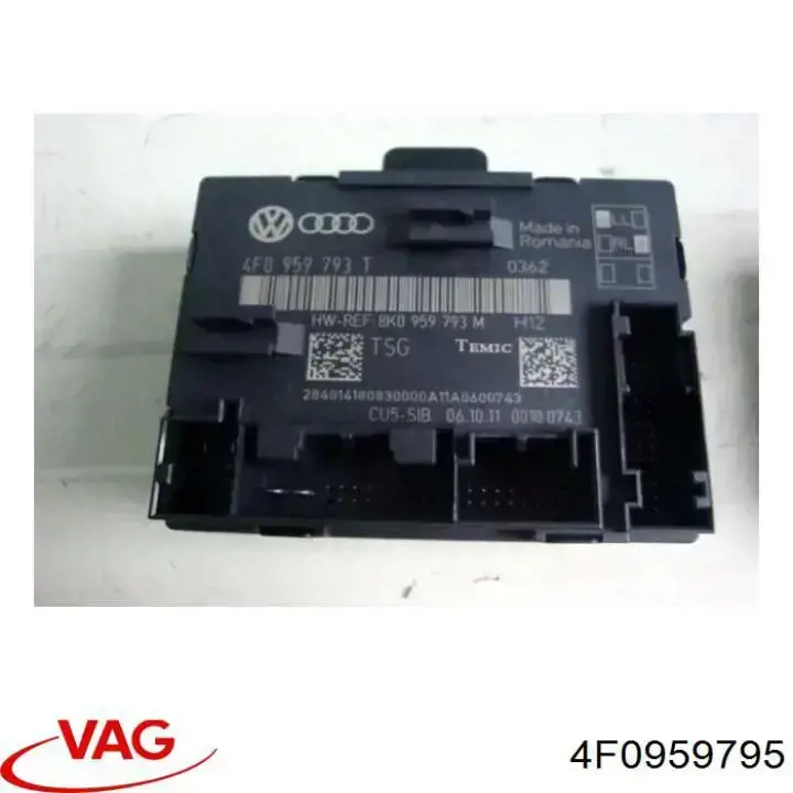 4F0959795 VAG Блок комфорту задніх дверей