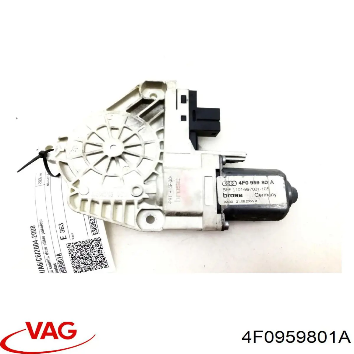 Мотор склопідйомника дверей задніх, лівих VAG 4F0959801A ціна, від 12.67 USD
