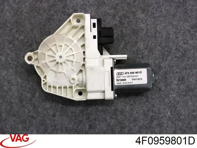 Купити 4F0959801D VAG Двигун склопідіймача двері передньої, лівої