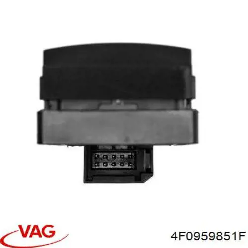 Кнопковий блок керування склопідіймачами передній лівий VAG 4F0959851F ціна, від 17.76 USD