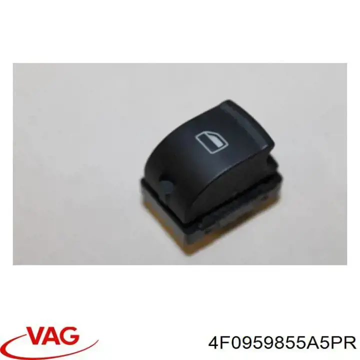 Купити 4F0959855A5PR VAG Кнопка вмикання двигуна склопідіймача передня права