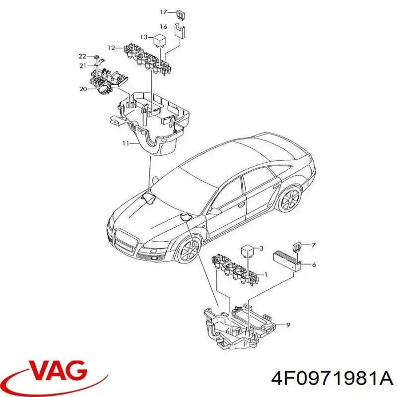  VAG 4F0971981A ціна, від 1.27 USD