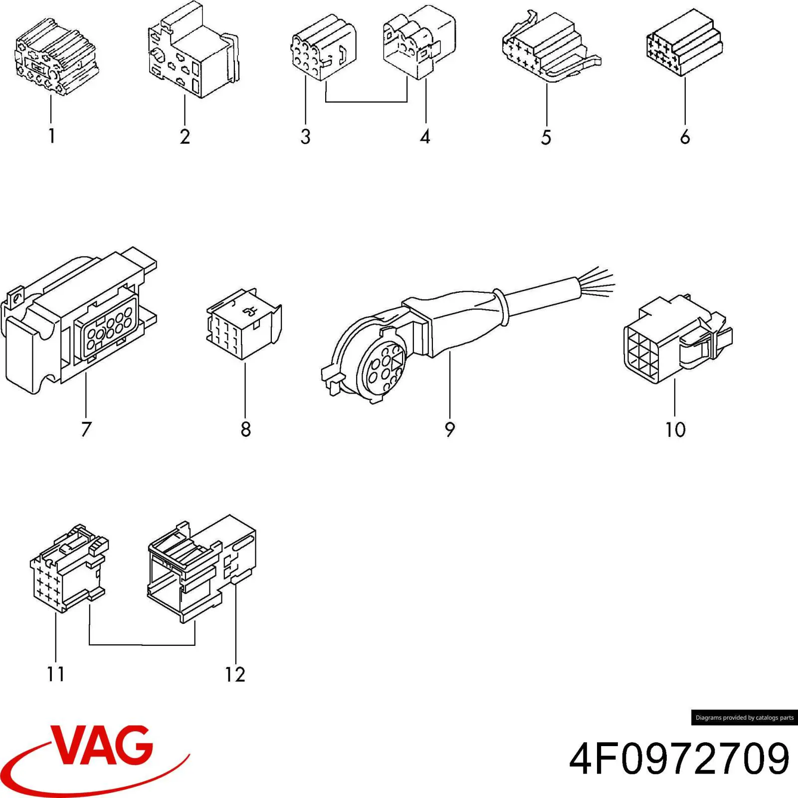  VAG 4F0972709 ціна, від 7.90 USD