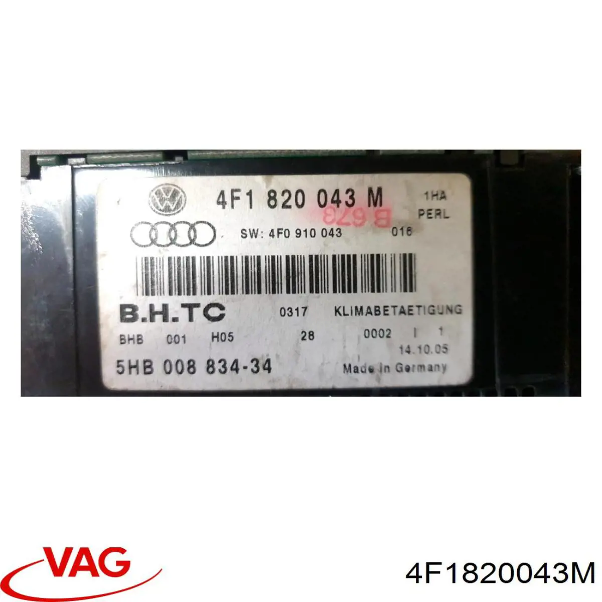 4F1820043M VAG Механізм управління кондиціонером