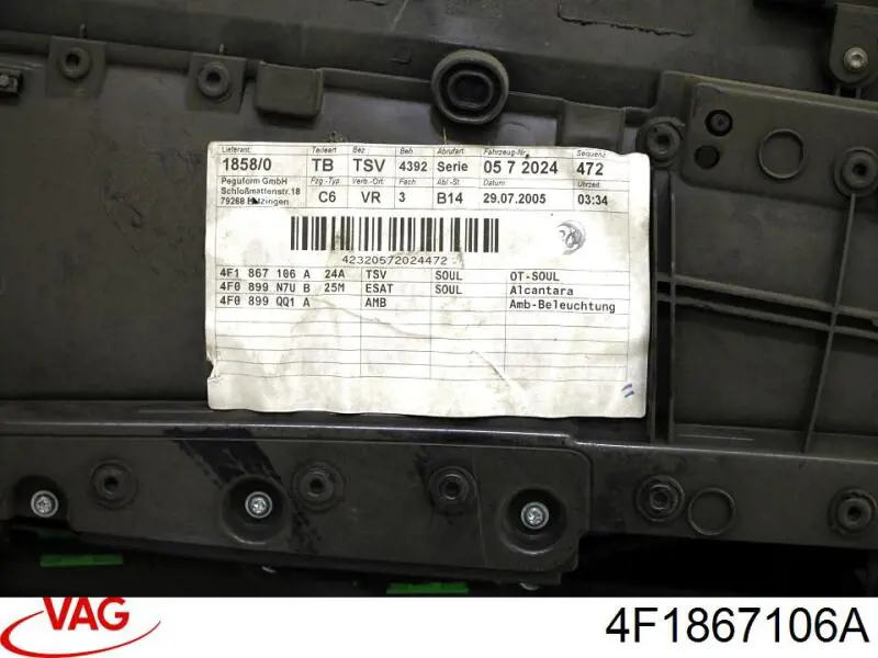 4F1867106A VAG 