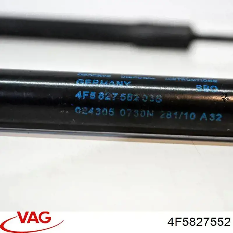 4F5827552 VAG Амортизатор кришки багажника / двері 3/5-ї задньої