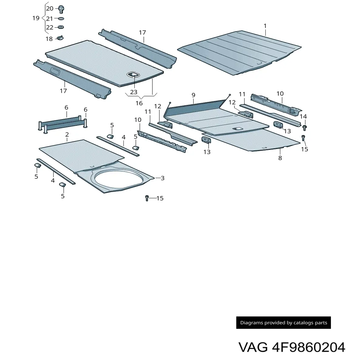 Купити 4F9860378C VAG Кріплення спецобладнання