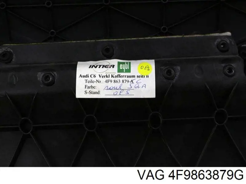 Обшивка стійки кузова внутрішня, задня ліва VAG 4F9863879G ціна, від 24.07 USD