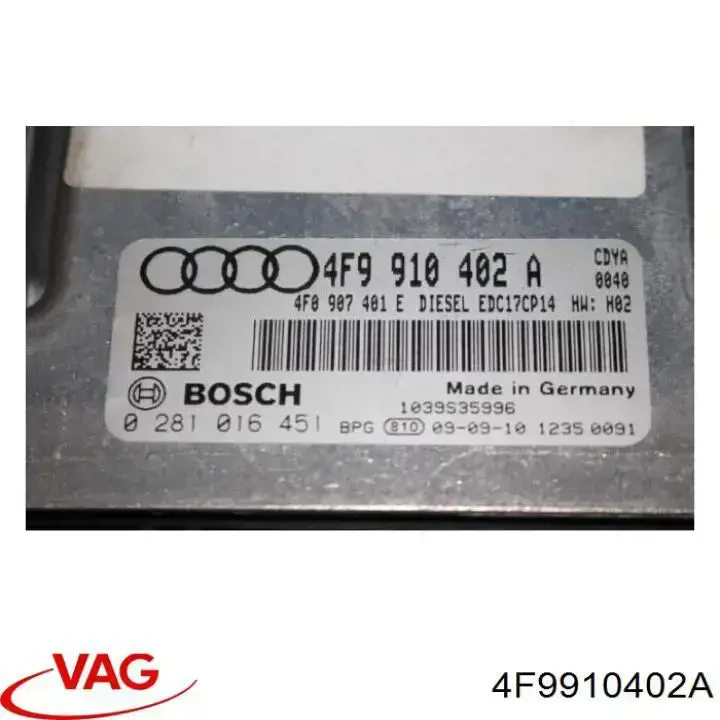 Купити 4F9910402A VAG Модуль управління двигуном