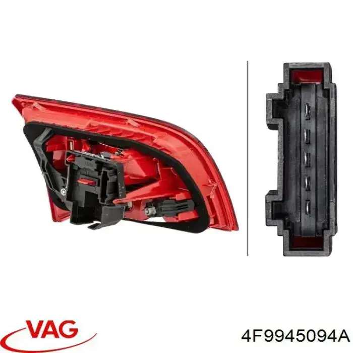 Купити 4F9945094A VAG Ліхтар задній внутрішній правий