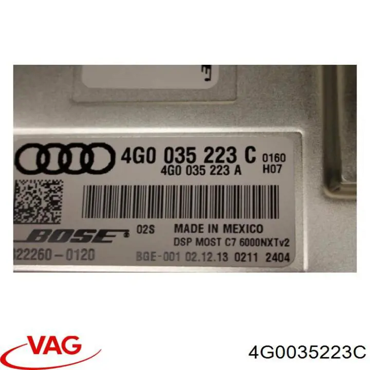  VAG 4G0035223C