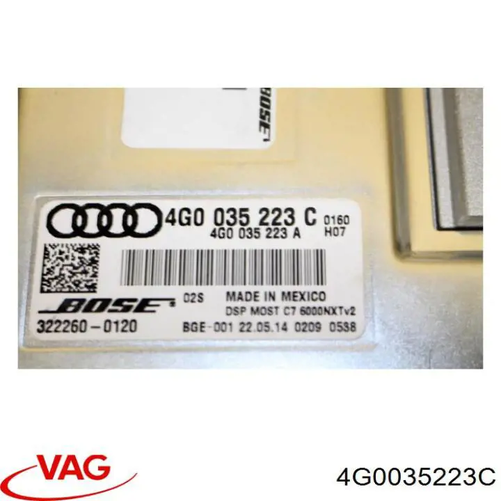Купити 4G0035223C VAG Підсилювач звуку аудіосистеми