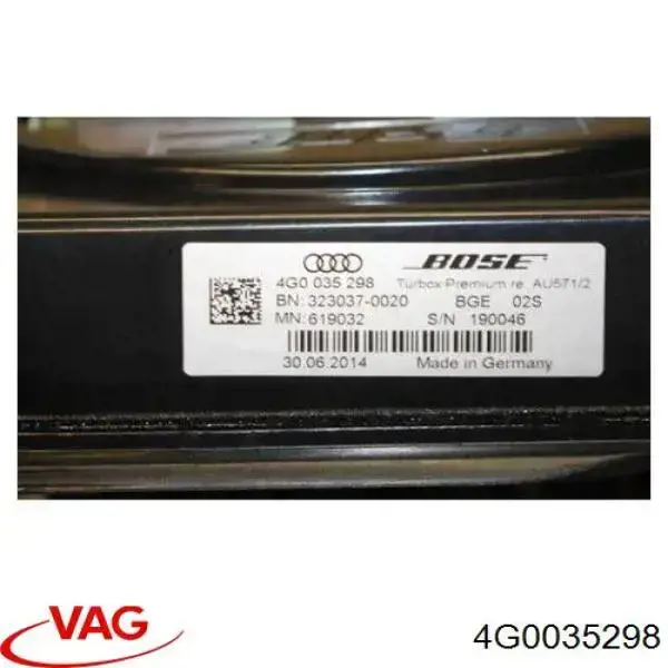 Динамік передньої двері VAG 4G0035298 ціна, від 57.00 USD