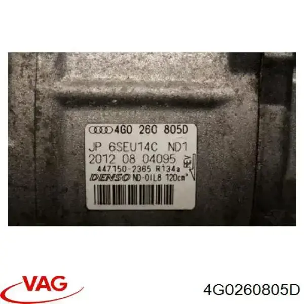 Купити 4G0260805D VAG Компресор кліматичної установки