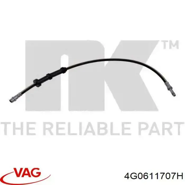 Шланг гальмівний передній VAG 4G0611707H ціна, від 6.13 USD