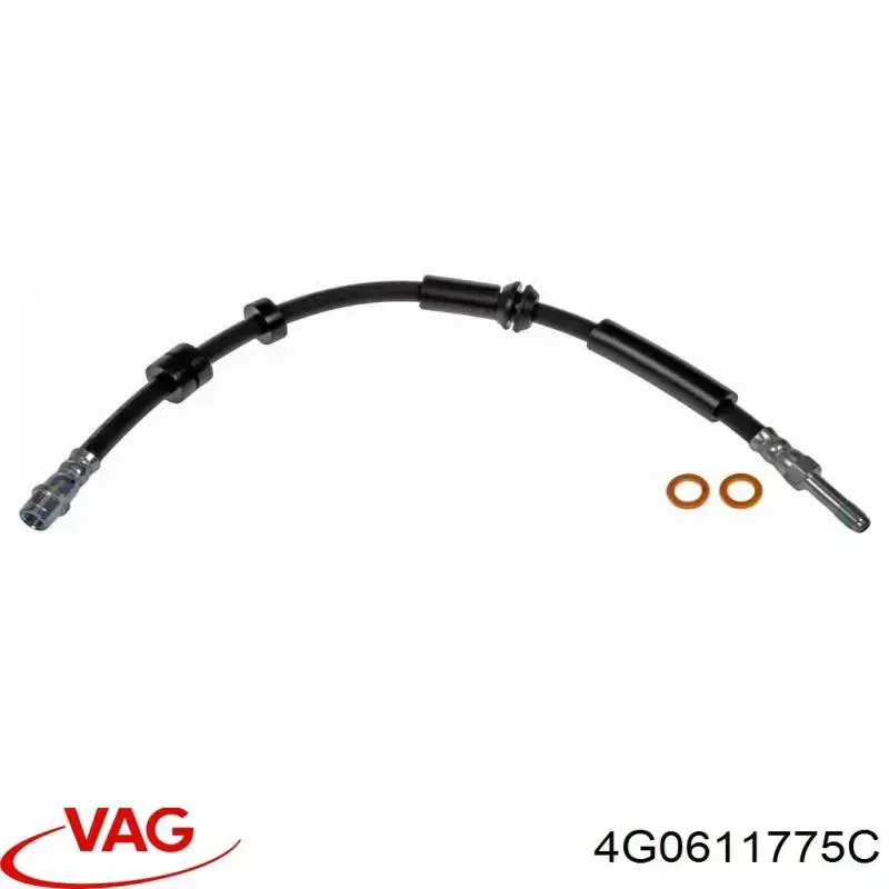 Купити 4G0611775C VAG Шланг гальмівний задній