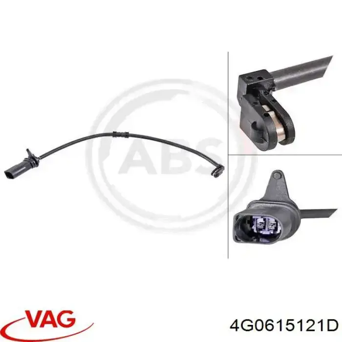 Датчик зносу гальмівних колодок, передній 4G0615121D VAG