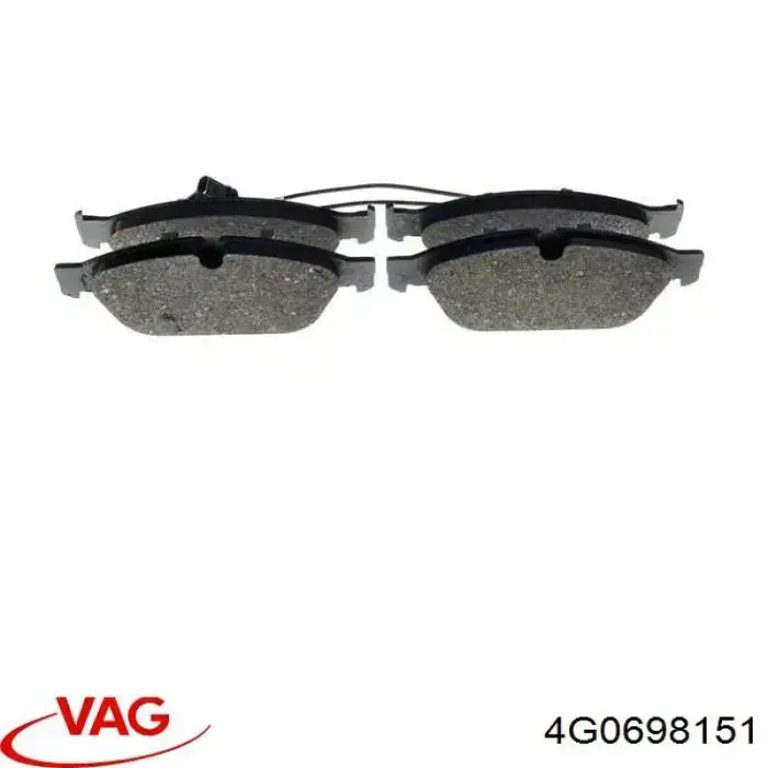 Купити 4G0698151 VAG Колодки гальмівні передні, дискові