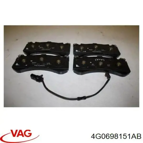 Передні тормозні колодки 4G0698151AB VAG