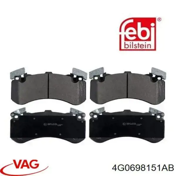 Тормозні колодки VAG 4G0698151AB