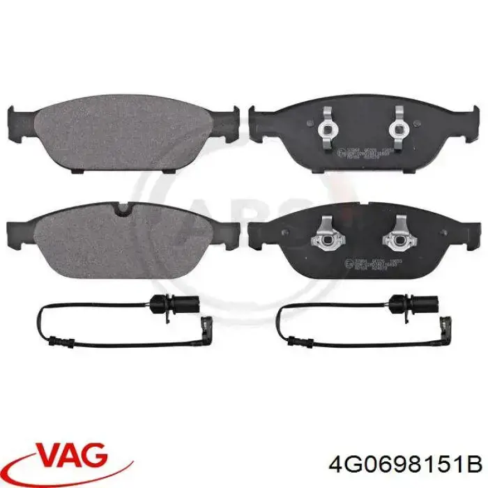 Тормозні колодки VAG 4G0698151B