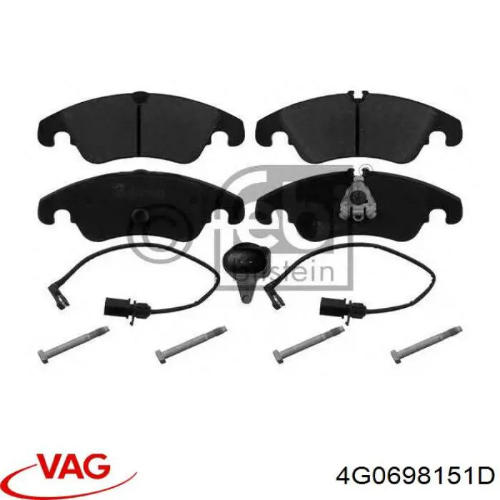 4G0698151D VAG Передні гальмівні колодки
