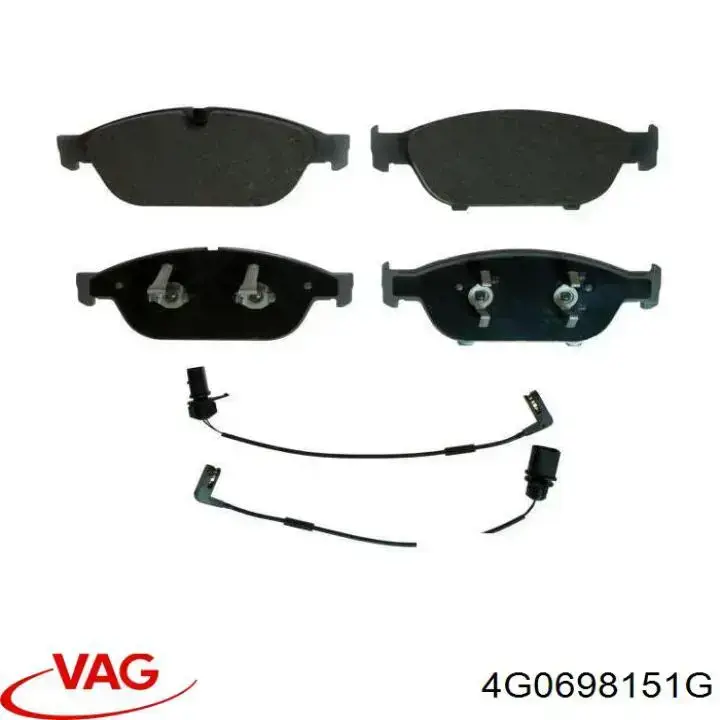 Купити 4G0698151G VAG Колодки гальмівні передні, дискові