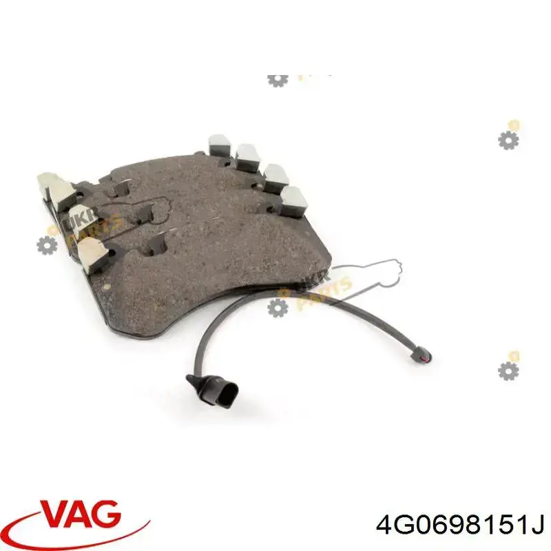 4G0698151J VAG Передні гальмівні колодки