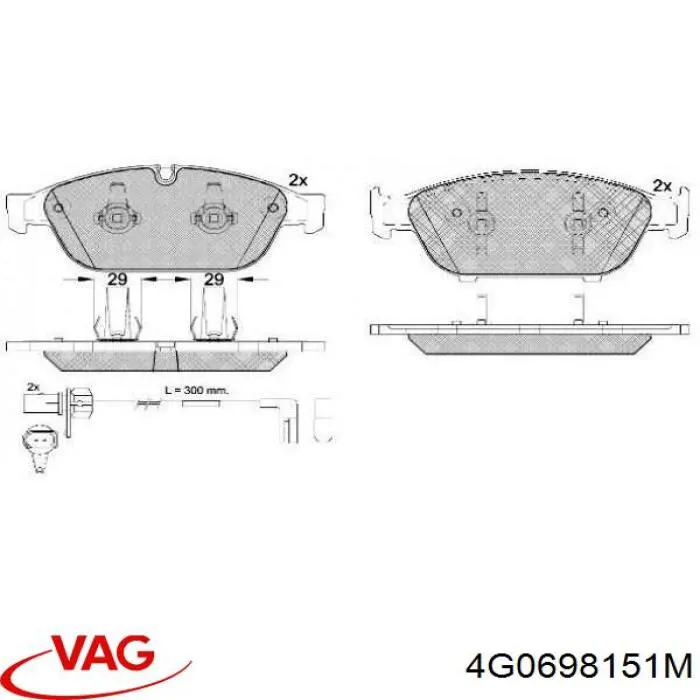 Передні тормозні колодки 302720 VALEO