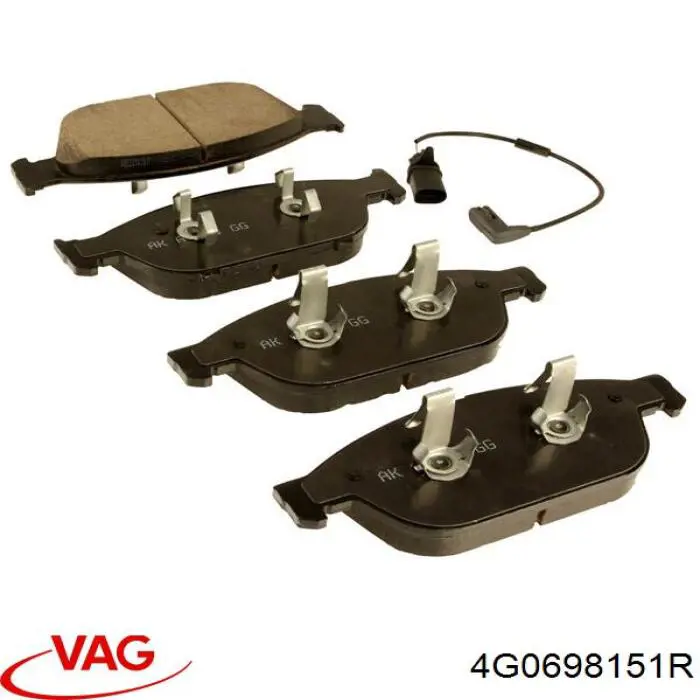 Передні тормозні колодки 4G0698151R VAG