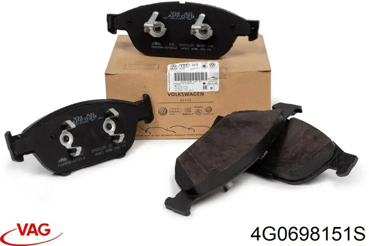 Гальмівні колодки VAG 4G0698151S ціна, від 120.49 USD