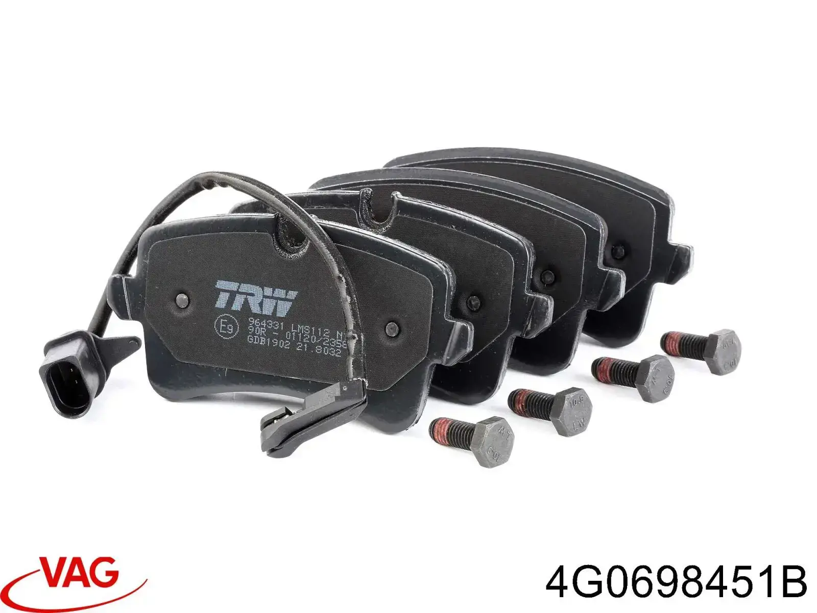 Купити 4G0698451B VAG Задні колодки
