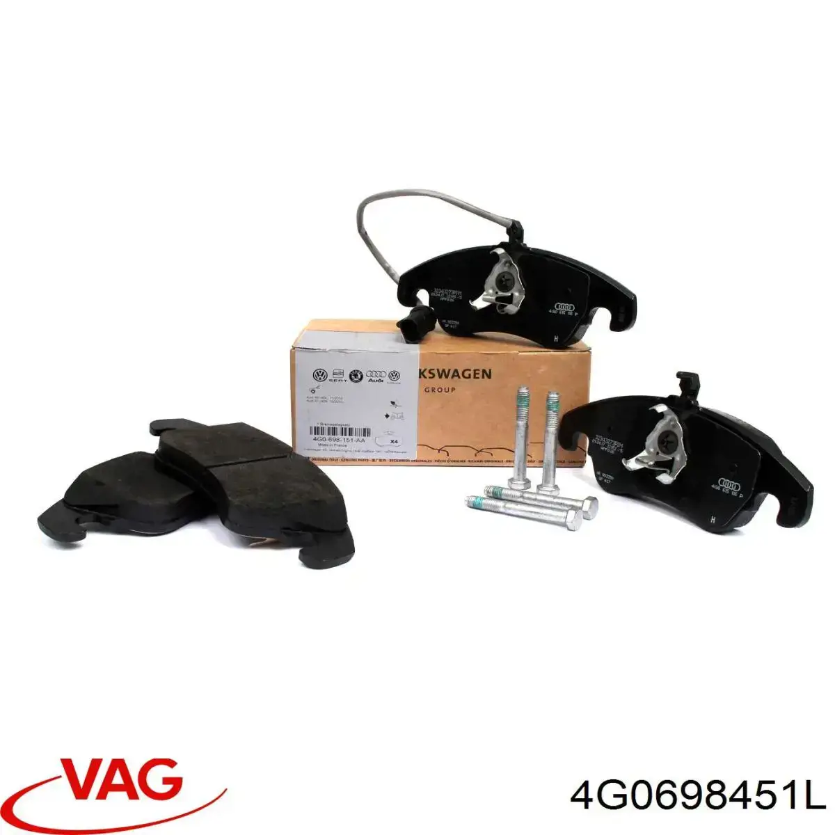 Купити 4G0698451L VAG Задні колодки