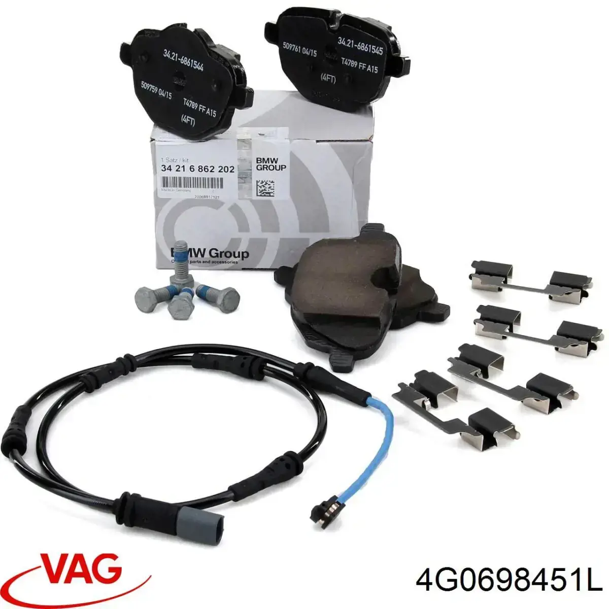 Задні дискові колодки VAG 4G0698451L