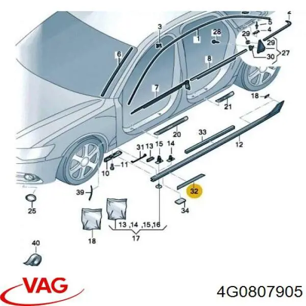 4G0807905 VAG 