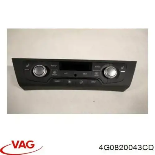 Блок управління кондиціонером 4G0820043CD5PR VAG