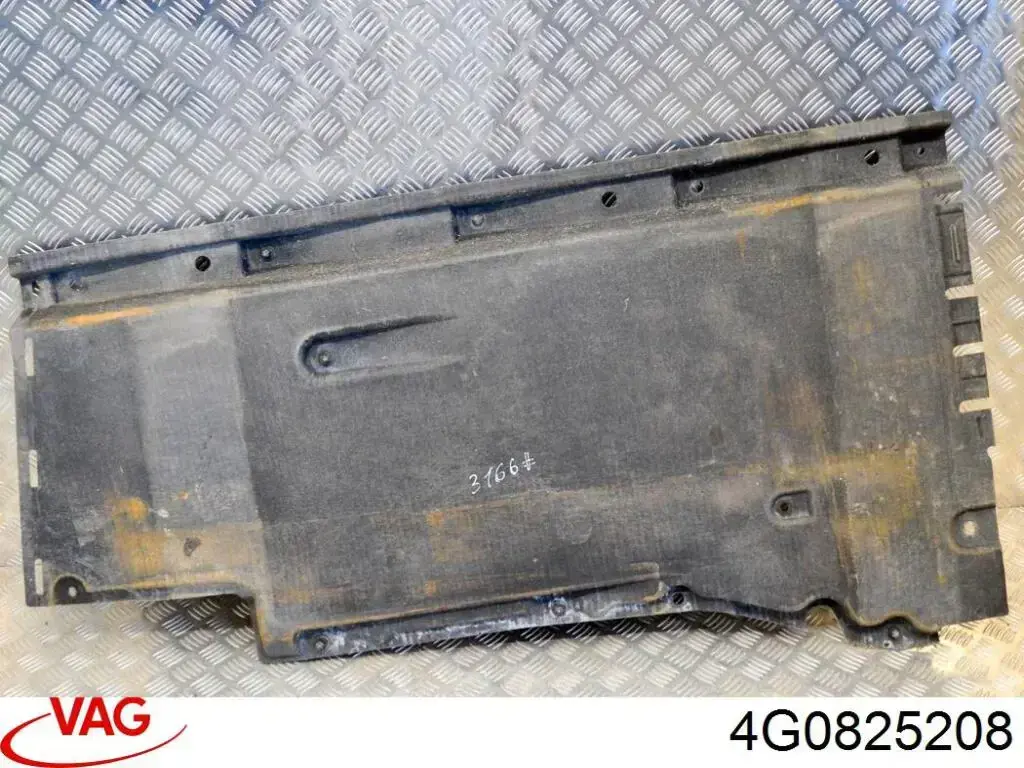 Захист днища, правий VAG 4G0825208 ціна, від 41.02 USD